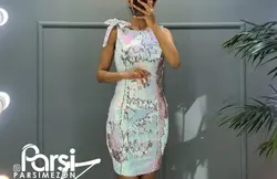 سارافون پولکی سرشانه پاپیون