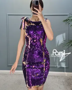 سارافون پولکی سرشانه پاپیون