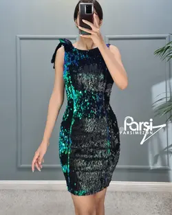 سارافون پولکی سرشانه پاپیون