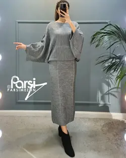 بلوز دامن بافت برجسته