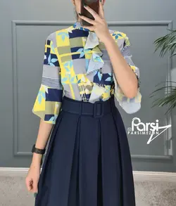 شومیز طرحدار حلزونی