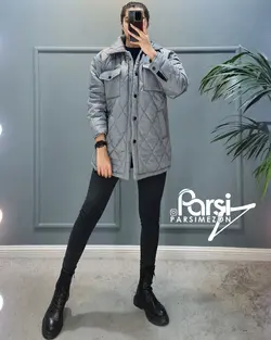 کاپشن چهار جیب لوزی