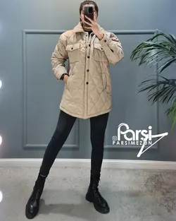 کاپشن چهار جیب لوزی