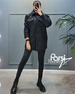 کاپشن چهار جیب لوزی