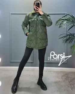 کاپشن چهار جیب لوزی