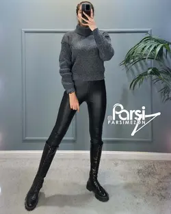 نیمتنه بافت یقه اسکی