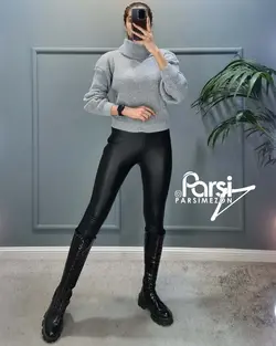 نیمتنه بافت یقه اسکی