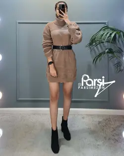 بافت حاشیه‌دار یقه اسکی