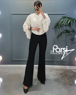 شومیز یقه دراپ