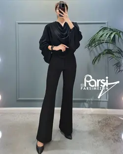 شومیز یقه دراپ