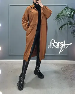 بارانی بلند جلودکمه