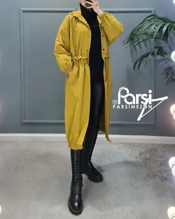 بارانی بلند جلودکمه