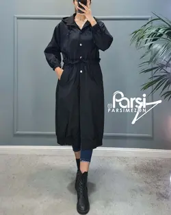 بارانی بلند جلودکمه