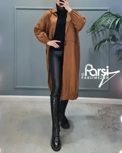 بارانی بلند جلودکمه