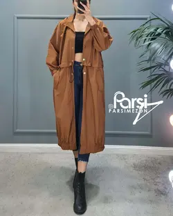 بارانی بلند جلودکمه