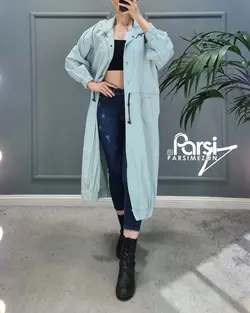 بارانی بلند جلودکمه