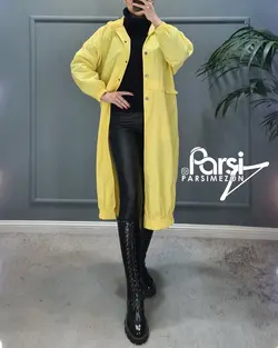 بارانی بلند جلودکمه