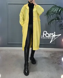 بارانی بلند جلودکمه