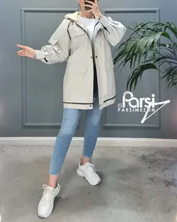 کاپشن پایین زیپ