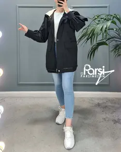 کاپشن پایین زیپ