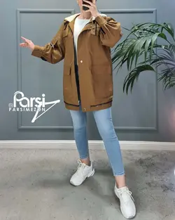 کاپشن پایین زیپ