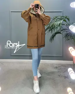 کاپشن پایین زیپ