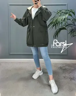 کاپشن پایین زیپ