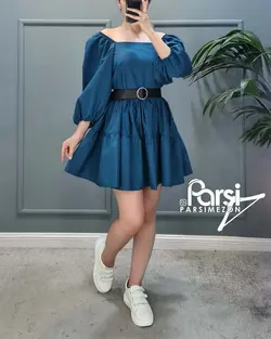 پیراهن عروسکی یقه خشتی