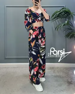 نیم‌تنه شلوار گلدار