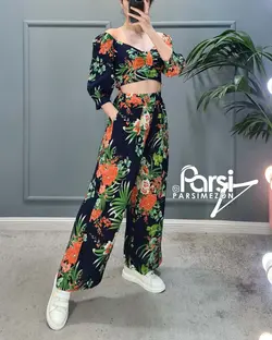 نیم‌تنه شلوار گلدار