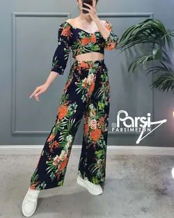 نیم‌تنه شلوار گلدار