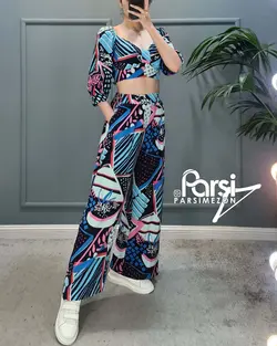 نیم‌تنه شلوار گلدار