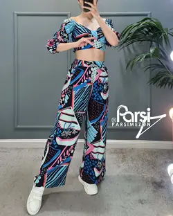 نیم‌تنه شلوار گلدار