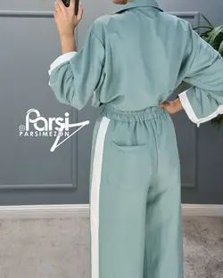 بلوز شلوار دکمه نما