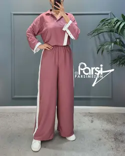 بلوز شلوار دکمه نما