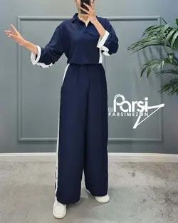 بلوز شلوار دکمه نما