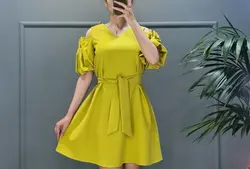 پیراهن سرشانه‌باز چیندار