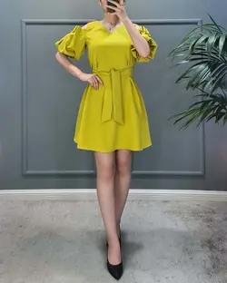 پیراهن سرشانه‌باز چیندار