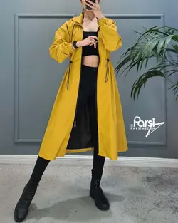 بارانی آستردار جلو زیپ