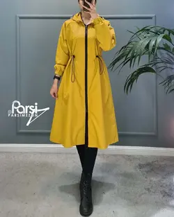 بارانی آستردار جلو زیپ