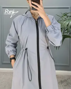 بارانی آستردار جلو زیپ