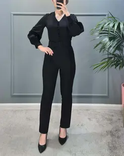 سرهمی یقه هفت جلو دکمه