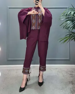 بلوز و شلوار گلدوزی