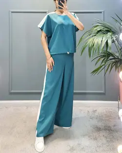 ست بلوز و شلوار خط دار