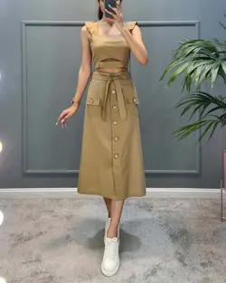 نیمتنه دامن لینن
