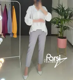 بلوز یقه هفت پشت بلند