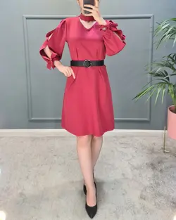 پیراهن آستین گره ای