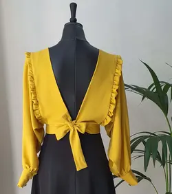 شومیز پشت گره جلوچین