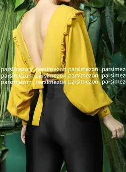 شومیز پشت گره جلوچین
