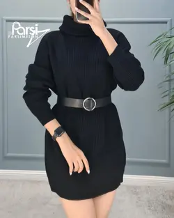 بافت لانگ یقه اسکی